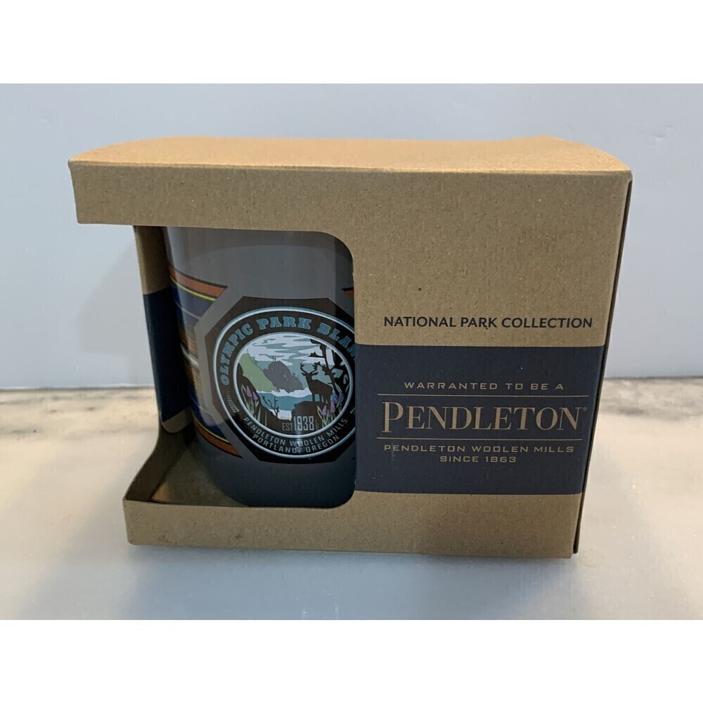 Pendleton Woolen Mills Mug National Park Collection Olympic Park 18 Oz Grey